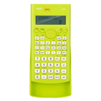 Deli Kalkulator naukowy 12-cyfrowy z dwuliniowym wy�wietlaczem zielony