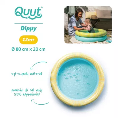 Quut Dmuchany basen may r. 80 cm Dippy Banana Blue