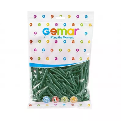 Gemar Balony rurki w�oskie Emerald green 100 szt.