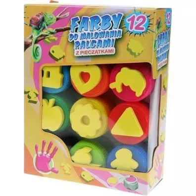 Titanum Farby do malowania palcami 12 kolorw