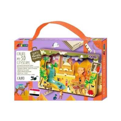 Puzzle drewniane 3D - Stw�rz pejza� miejski Kair Avenir