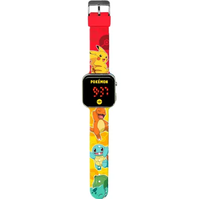 Zegarek LED z kalendarzem Pokemon POK4435