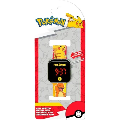 Zegarek LED z kalendarzem Pokemon POK4435