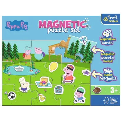 Puzzle magnetyczne Zabawy �winki Peppy Trefl