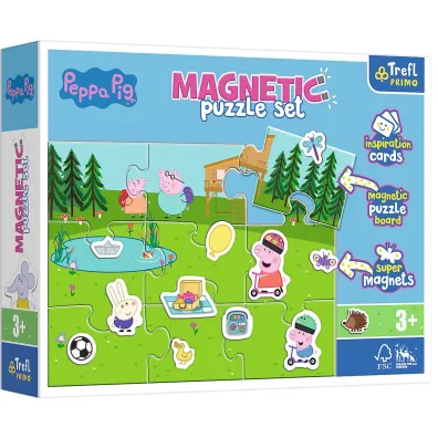 Puzzle magnetyczne Zabawy �winki Peppy Trefl
