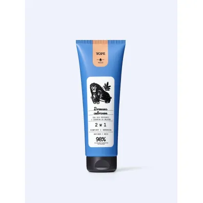 Yope Wood �el pod prysznic i szampon 2w1 dla m�czyzn Drzewo Cedrowe 250 ml