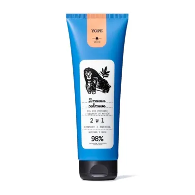 Yope Wood �el pod prysznic i szampon 2w1 dla m�czyzn Drzewo Cedrowe 250 ml