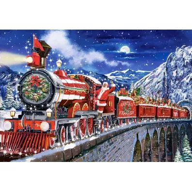 Puzzle 1000 el. Santas Coming to Town Castorland
