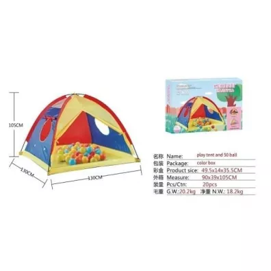 Namiot dzieci�cy 130x130cm + 50 pi�ek Ciuciubabka