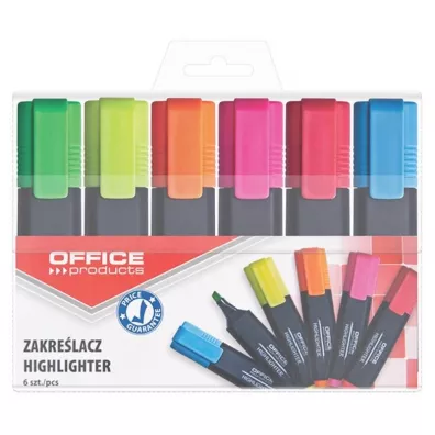 Office Products Zakre�lacz fluorescencyjny 6 szt.