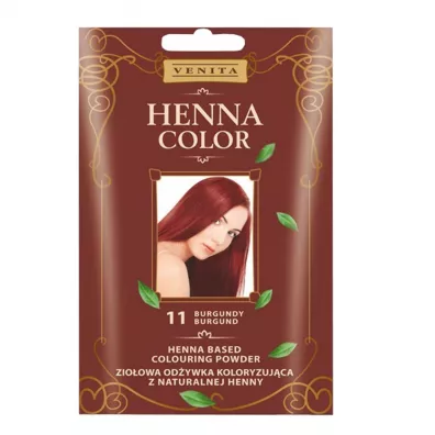 Venita Henna Color zio�owa od�ywka koloryzuj�ca z naturalnej henny 11 Burgund 25 g
