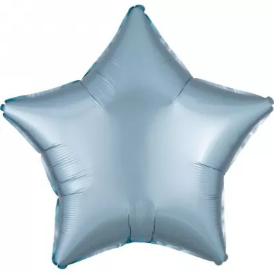 Amscan Balon foliowy Lustre Pastel niebieski gwiazda 48cm