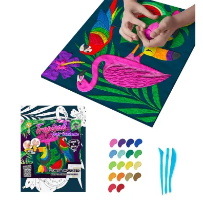 Panta Plast Obraz do wyklejania plastelin� wz�r tropiki