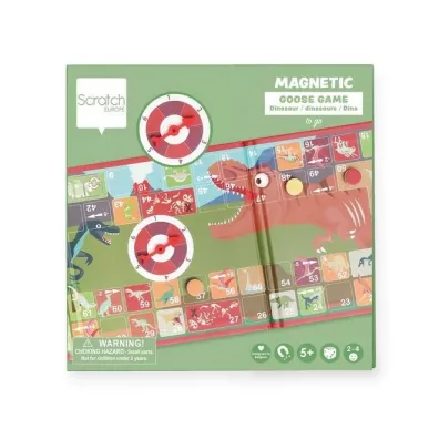 Gra magnetyczna G� ze spinnerem Dinozaury Scratch