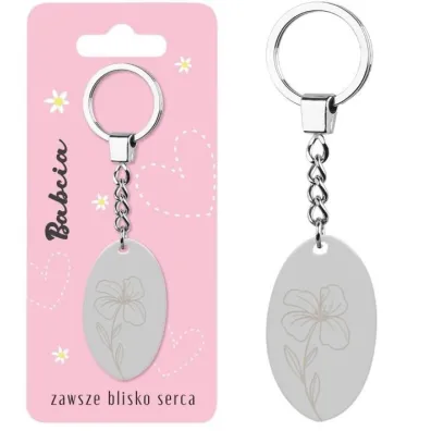 Be-Happy Gifts Brelok prezentowy Babcia zawsze blisko serca