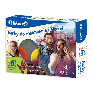 Pelikan Farby do malowania palcami neon 6 kolor�w