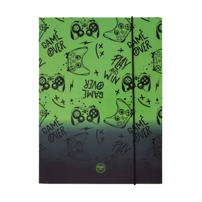 Patio Teczka kartonowa z gumk� A4  Coolpack Game Over Gradient Green