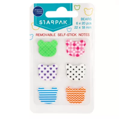 Starpak Zakadka indeksujca Misie 22 x 18 mm 6 x 20k