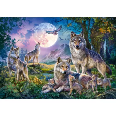 Puzzle 1500 el. Rodzina wilkw Schmidt
