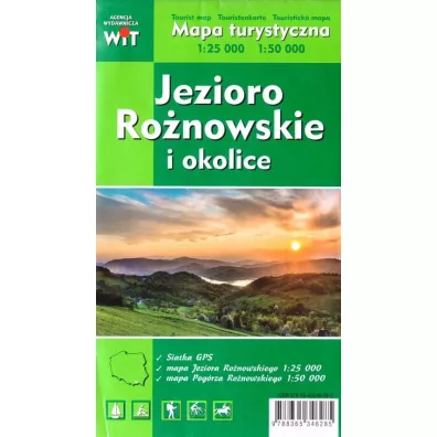 Mapa turystyczna Jezioro Ro�nowskie i okolice 1:25 000