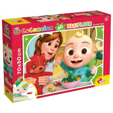 Puzzle podogowe dwustronne 60 el. Czas na drzemk Lisciani