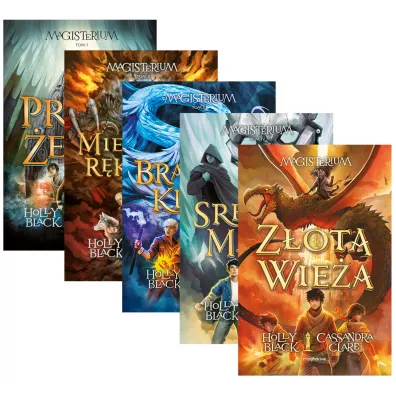 Pakiet Magisterium. Tomy 1-5: Prba elaza, Miedziana rkawica, Brzowy klucz, Srebrna maska, Zota wiea - Holly Black, Cassandra Clare