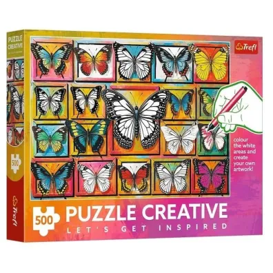 Puzzle 500el Creative Kolekcja motyli TREFL 37561  TR