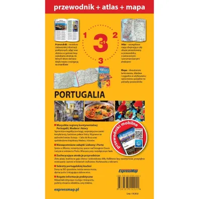 Portugalia 3w1 przewodnik + atlas + mapa