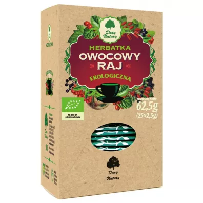 Dary Natury Herbatka owocowy raj 25 x 2,5 g Bio