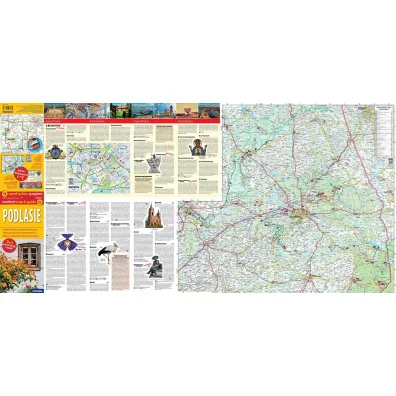 Podlasie laminowany przewodnik i mapa XL 2w1