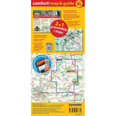 Podlasie laminowany przewodnik i mapa XL 2w1