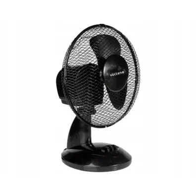 Volteno Wentylator biurkowy czarny 23 cm