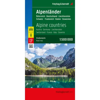 Mapa Kraje Alpejskie 1:500 000
