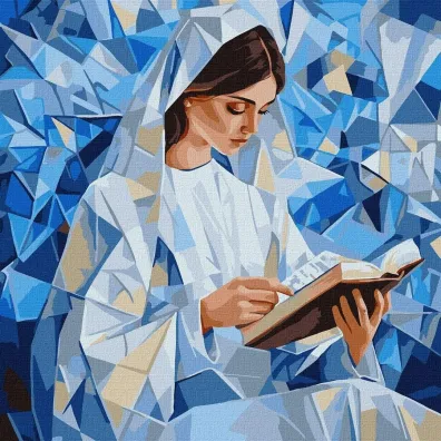 Ideyka Malowanie po numerach - Cicha lektura 40x40cm