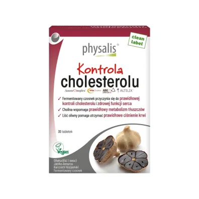 Physalis Tabletki na kontrol� cholesterolu Suplement diety 30 szt.