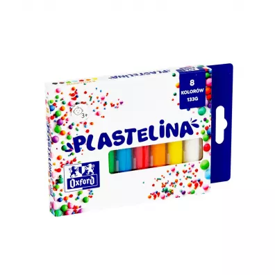 Oxford Plastelina 8 kolorw 133g