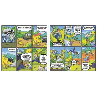 Komiks Spy Guy. Dinozaury