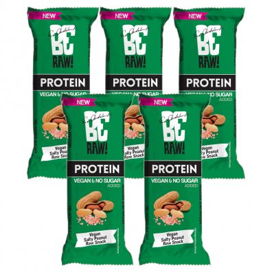 BeRAW Baton proteinowy Salty Peanut 21% biaka Zestaw 5 x 40 g