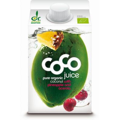 Coco Dr. Martins Woda kokosowa z ananasem i acerol 500 ml bio