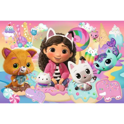 Puzzle 24 el. maxi Koci Domek Gabi, Koci �wiat Gabby Trefl
