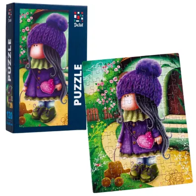 Puzzle 120 el. Urocza laleczka ze s�onikiem Roter Kafer