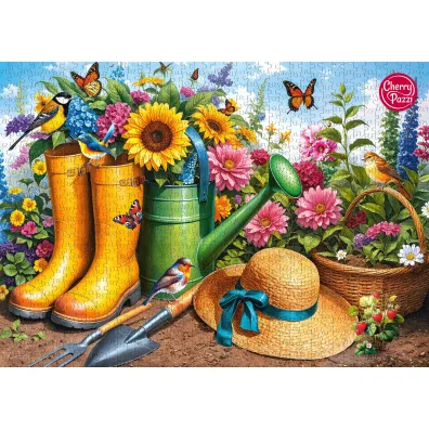 Puzzle 1000 el. Golden Boots Blooming Roots CherryPazzi