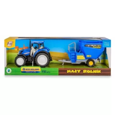 Traktor New Holland T5 z mieszalnikiem do paszy Daffi