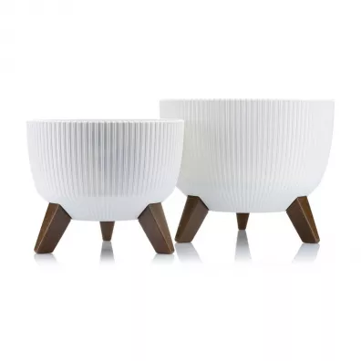 HowHomely Zestaw doniczek Rosa linea Eco recykling