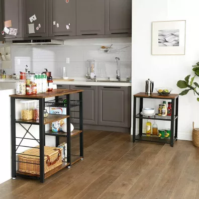 Songmics Pka kuchenna mobilna rustykalny LOFT