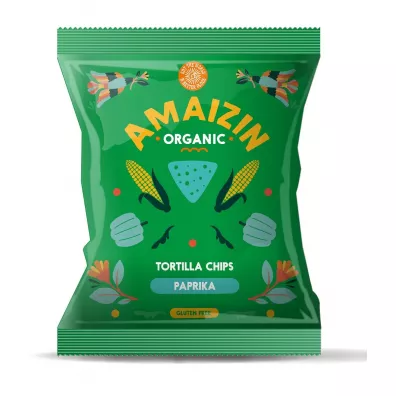 Amaizin Chipsy kukurydziane o smaku paprykowym 75 g Bio