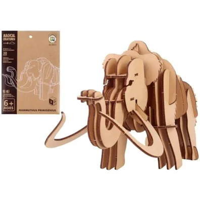 Puzzle drewniane 3D mityczne mamut prehistoryczny Pro Kids