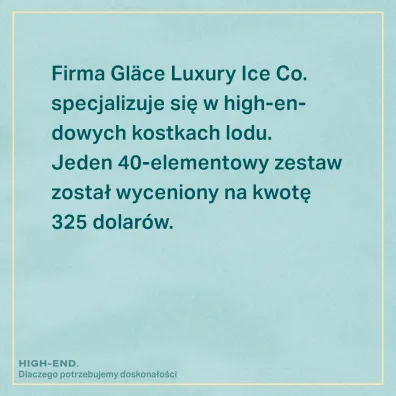 High-end. Dlaczego potrzebujemy doskona�o�ci