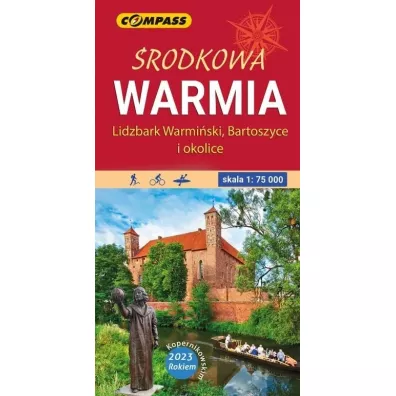 Mapa turystyczna - �rodkowa Warmia 1:75 000