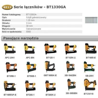Bostitch Sztyfty bt13 30mm 5m 18ga